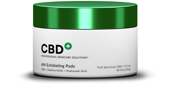 CBD+ AM Exfoliating Pads