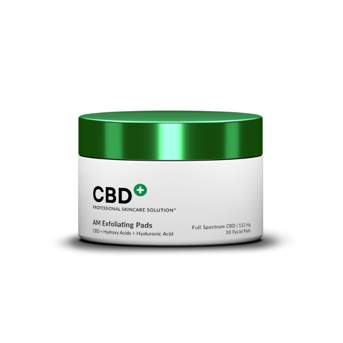 CBD+ AM Exfoliating Pads